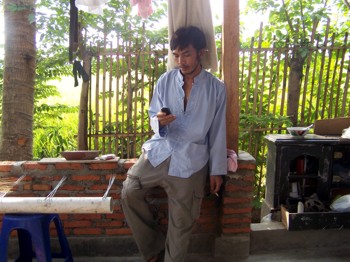 Mobile phone in the kampung
